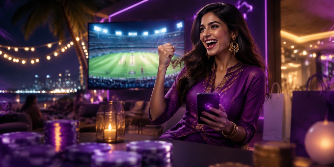 Indian man placing cricket bets on mobile